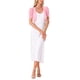 thumbnail image 2 of INSPIRE CHIC Bolero de Malla para Mujer con Frente Abierto y Mangas Cortas Fruncidas, Cárdigan Corto en Rosa Talla XL, 2 of 6