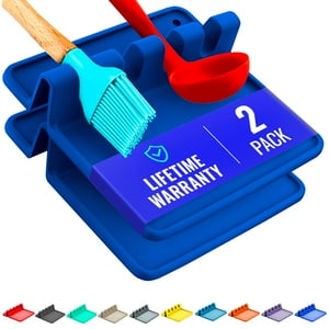 Cooler Kitchen - Reposacucharas De Silicona Para Cocina (Paquete De 2), Resistente Al Calor