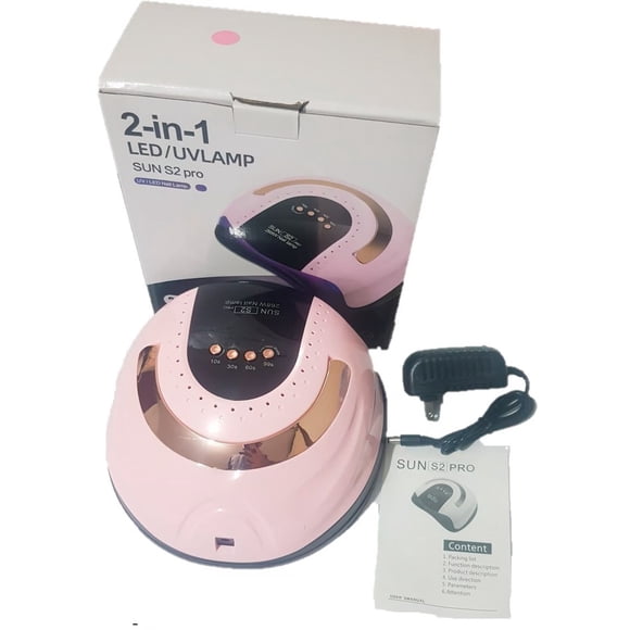 Lámpara De Uñas UV LED LKE 268W Con Sensor y Temporizador Rosa