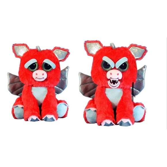 Peluche Feisty Pets Dark Age Dennis Red Dragon 8.5