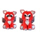 thumbnail image 1 of Peluche Feisty Pets Dark Age Dennis Red Dragon 8.5, 1 of 3