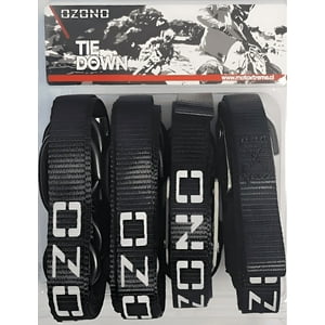Genérico - Tie Downs Eslinga Negro 4 Uni Con Tribilin Amarras Para Moto