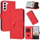 thumbnail image 1 of Funda Cartera Fibra de Carbono para Samsung Galaxy S21 con Soporte y Cierre Magnético Rojo, 1 of 6