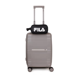F - Fila - Pack Maleta Cabina S (10 Kg) Chic Gris + Neceser Spark Silver