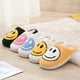 thumbnail image 2 of Women's Kawaii Smile Face Design Slippers, Warm Slip On Plush Lined Shoes, Women's Indoor Home Slippers, 2 of 5
