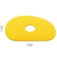 thumbnail image 2 of Rib de cerámica MudTools Shape 1 amarillo suave de polímero, 2 of 3