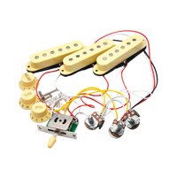 Bothyi - Juego De Pastillas De Guitarra Con 5 Ruedas Dentadas Precableadas Para Guitarra Eléctrica St, Instrumento Musical, Color Amarillo