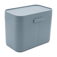 Ioensy - Soporte Para Almohadillas De Algodón Para Maquillaje, Caja De Bolas De Bastoncillos De Algodón Para Encimera De Esponja De Maquillaje, Azul