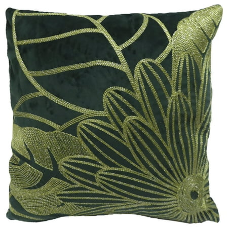 Funda Decorativa Para Cojín Bordado Velvet Floral