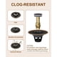 thumbnail image 3 of Tapón para lavabo con desagüe emergente Fransiton, color bronce oscuro, 3 of 8