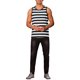 thumbnail image 2 of INSPIRE CHIC Regreso a Clases Camiseta de Tirantes a Rayas para Hombre Cuello Redondo Sin Mangas Ajuste Regular Chaleco Casual de Verano S Negro Blanco, 2 of 6