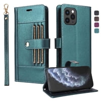 Foxdock Funda Tipo Cartera Para Iphone 11 – Cubierta De Cuero Pu Con Múltiples Ranuras, Bolsillo Para Efectivo Y Correa De Muñeca