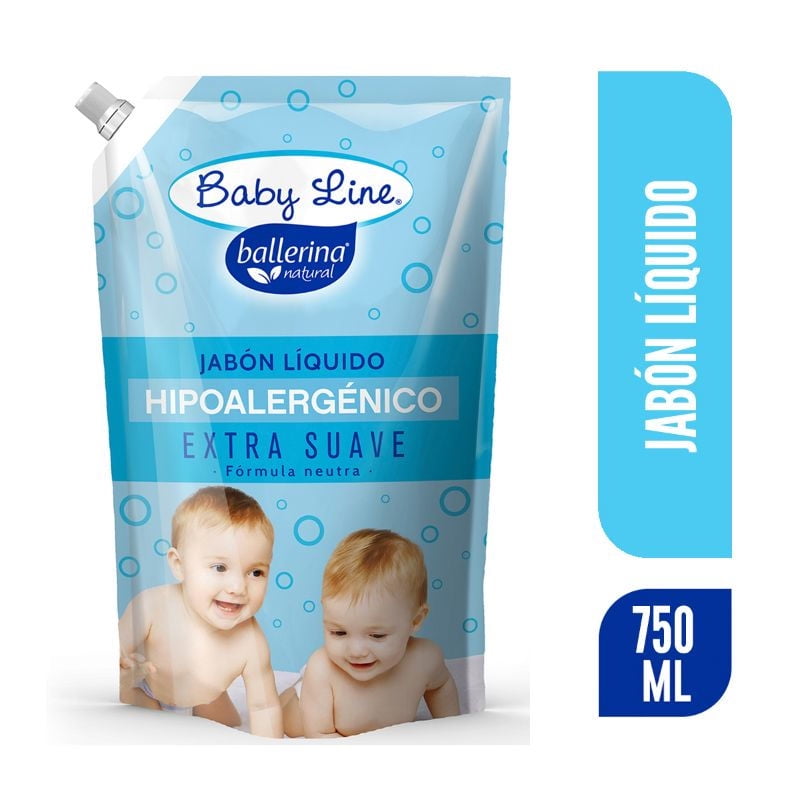Jabón Líquido Extra Suave Baby Line Doy Pack 750 ml Ballerina