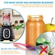 thumbnail image 2 of Frascos de vidrio de 350 ml con tapa para batidoras Oster (paquete de 4), 2 of 7