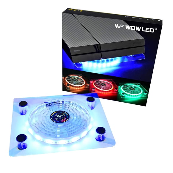 Ventilador de refrigeración WOWLED Mini con 3 teclas de control USB RGB LED PS4 Xbox