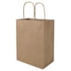 thumbnail image 1 of Bolsa de papel Bagmad Kraft 100, paquete de 20 x 12 x 25 cm con asas, 1 of 8