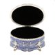 thumbnail image 5 of Esmalte retro estilo europeo Oval Trinket Pecho Joyero Organizador Morado, 5 of 5