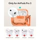 thumbnail image 2 of Funda ESR Cyber Series para AirPods Pro 3 (2025) Naranja, 2 of 9