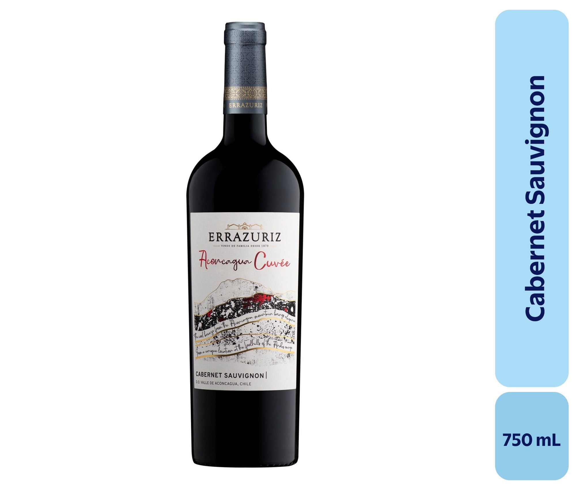 Vino Cabernet Sauvignon Botella 750 mL Errazuriz