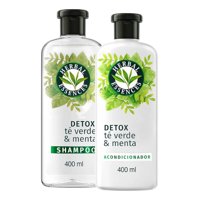 Pack Shampoo Y Acond. Te Verde Detox Herbal Essences 400Ml