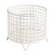 thumbnail image 1 of Cesta Redonda De Alambre De Metal, Cesta De Almacenamiento De Malla Resistente Para El Hogar, Lavandería, Inodoro, Color Blanco, 1 of 5