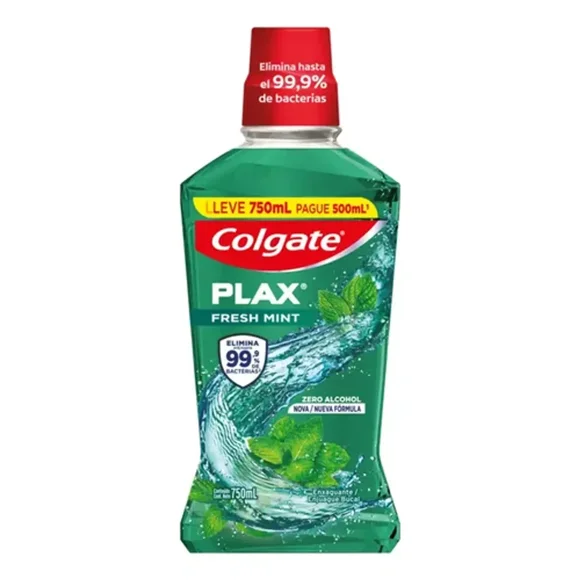 Plax Fresh Mint Enjuague Bucal 750 Ml