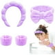 thumbnail image 1 of 4 correas Spa para la cabeza, horquillas para el lavado facial y muñecas, accesorios reutilizables para el maquillaje y el cuidado facial, evitan derrames de líquidos y son reutilizables, 1 of 4