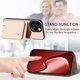 thumbnail image 2 of Funda Billetera Tejida para iPhone 15 Pro con Soporte y Tarjetero Beige, 2 of 5