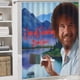 thumbnail image 5 of Bob Ross La alegría de pintar-theme 4-Piece Shower Curtain Set with Rugs, Waterproof Bathroom Decor Set Includes Bath Mat, U-Shaped Rug, Toilet Lid Cover and Curtain with Hooks, 5 of 6