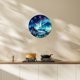 thumbnail image 3 of Reloj de pared XNM Aurora Teal Glass de 30 cm, funciona con pilas, 3 of 7