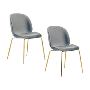 Habita2 Chile - Sillas Berlin Gold Gris - 2 Unid