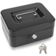 thumbnail image 2 of Caja Metálica Seguridad Dinero 20cm Con Llaves Y Bandeja Negro, 2 of 5