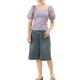 thumbnail image 2 of INSPIRE CHIC Blusa Floral de Mujer Escote Cuadrado de Corazón Mangas Abullonadas Espalda Fruncida Top Casual Púrpura XL, 2 of 6