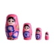 thumbnail image 4 of 4x Muñeca Matryoshka Muñeca Anidada Coleccionable Juguete Para Decoración De Escritorio Rosa, 4 of 5