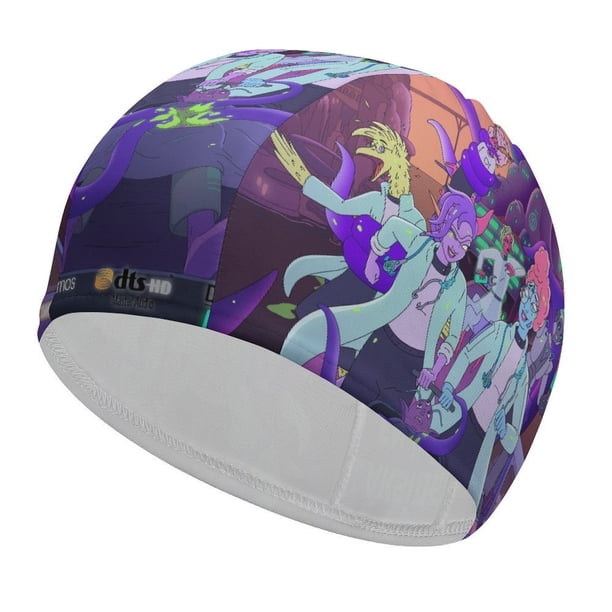 El segundo mejor hospital de la galaxia Gorro de Natación de Licra, Gorro de Baño de Tela Cómoda, Gorro Elástico Antideslizante para Hombres, Mujeres y Niños