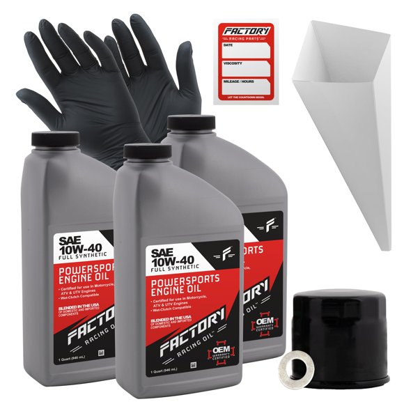 Kit de Cambio de Aceite Factory Racing Parts 10W-40 3 cuartos