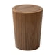 thumbnail image 3 of Cubo De Basura De Madera, Cubo De Basura Moderno, Cubo De Basura Para El Hogar, Cocina, Baño, Color Nogal, 3 of 5