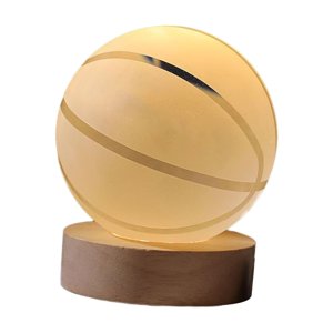 Magideal - Lámpara De Mesa De Luz Nocturna Con Bola De Cristal 3D, Lámpara De Noche Con Bola De Cristal, Juguetes De Aprendizaje Para Escritorio, Regalo De Cumpl , Básquet Baloncesto