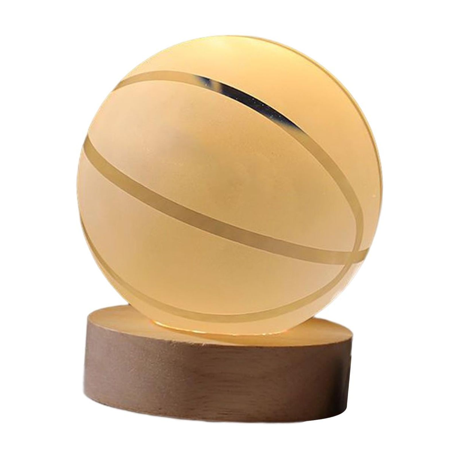 Magideal - Lámpara De Mesa De Luz Nocturna Con Bola De Cristal 3D, Lámpara De Noche Con Bola De Cristal, Juguetes De Aprendizaje Para Escritorio, Regalo De Cumpl , Básquet Baloncesto