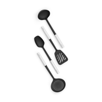 Brabantia - Set Utensilios Cocina Antiadherentes Matt Steel