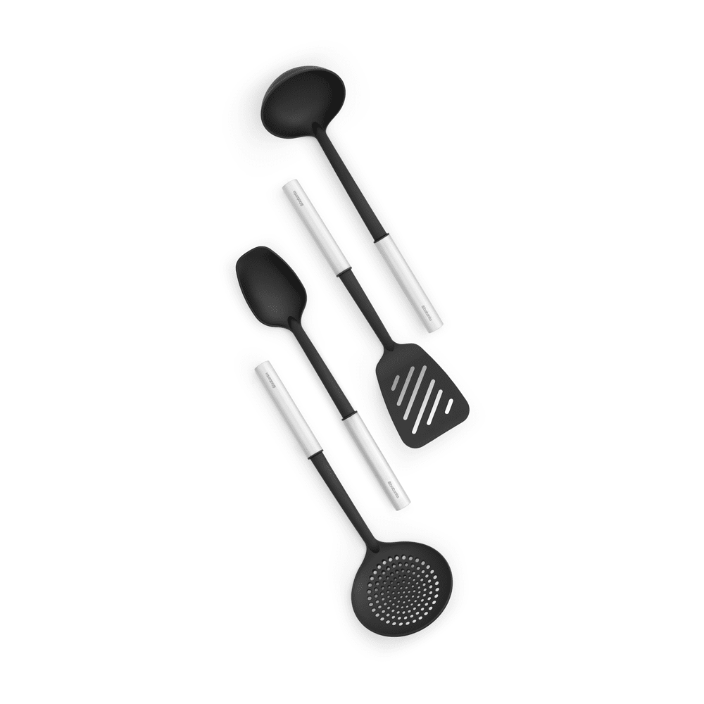 Brabantia - Set Utensilios Cocina Antiadherentes Matt Steel
