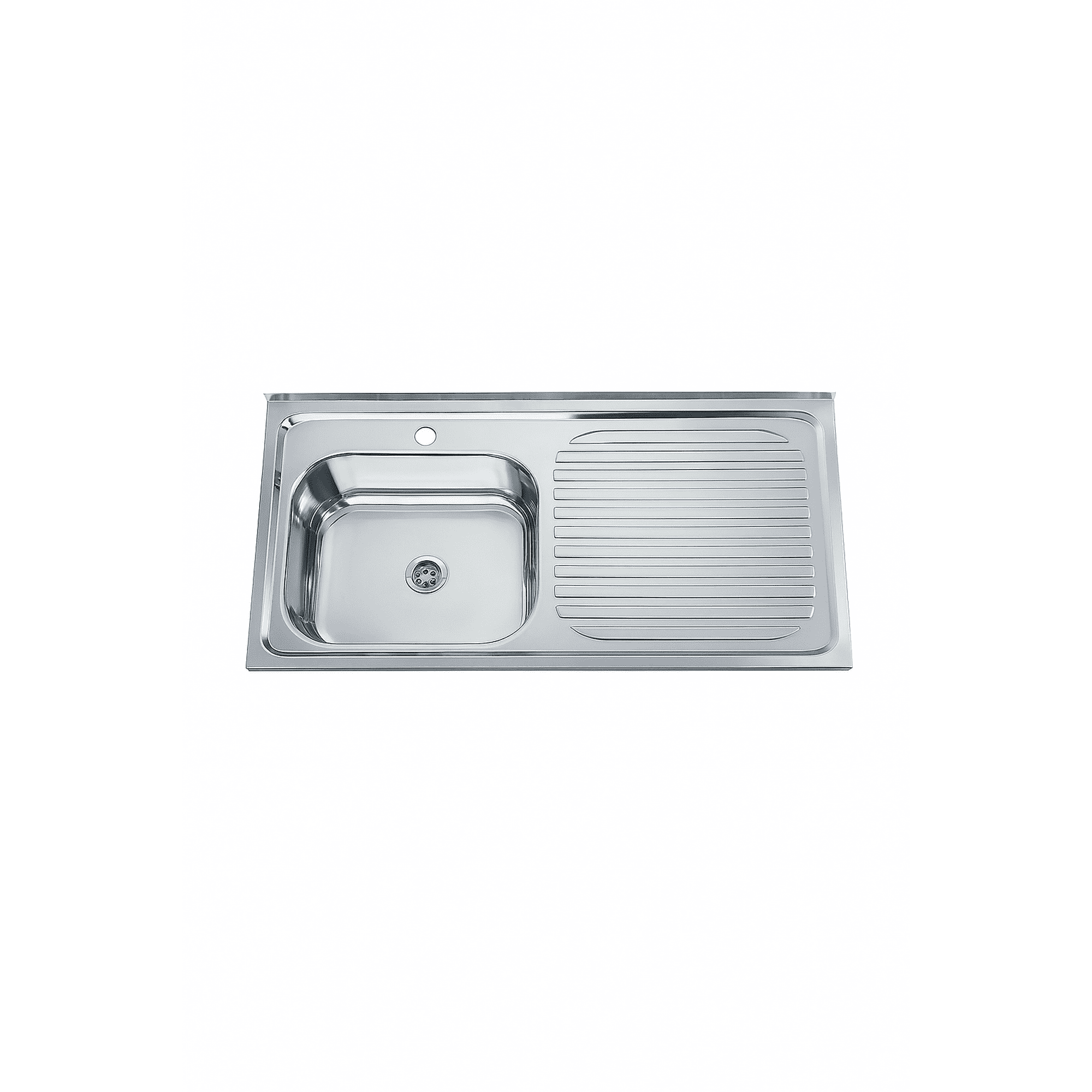 Genérico - Lavaplatos Sobreponer 100x50cm Secador Derecho