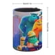thumbnail image 2 of Monstruos en el Trabajo EGmoda-theme Cylinder Pen Holder Pencil Organizer with Flannel Lining PVC Leather Material Cardboard Base for study work 10*8CM, 2 of 6