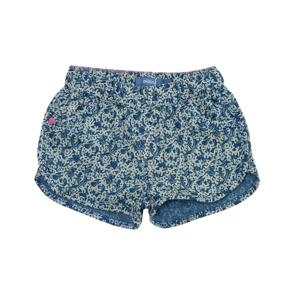 Short Bebé Niña Denim Pillin