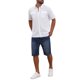 thumbnail image 2 of INSPIRE CHIC Camisa de Lino para Hombre de Manga Corta con Bolsillos en el Pecho y Botones, Talla 2XL, Blanca, 2 of 6