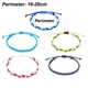 thumbnail image 2 of 5 pulseras tejidas de arcoíris para mujer, ajustables, con cordón trenzado., 2 of 5