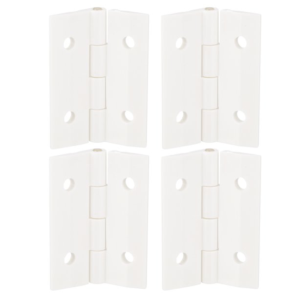 Uxcell 4Pack 45x34mm Bisagras Acrílicas Hardware Bisagra Plegable con Agujero de Montaje Blanco