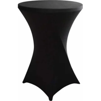 Genérico - Mantel Spandex Redondo 80X110 Negro