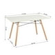thumbnail image 3 of Mesa Eames Estilo Nórdico Blanca, 3 of 6