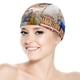 thumbnail image 5 of Arkadaşlar Gorro de Natación de Licra, Gorro de Baño de Tela Cómoda, Gorro Elástico Antideslizante para Hombres, Mujeres y Niños, 5 of 6
